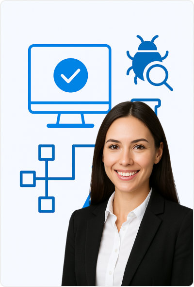 Testing professional with test cases